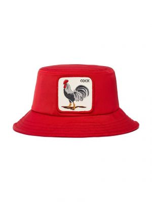 Памучна шапка с козирки Goorin Bros червено