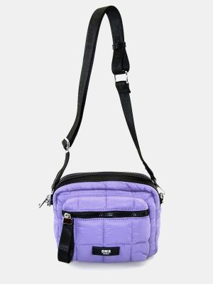 Bolsa de nailon acolchada con bolsillos Dmr violeta