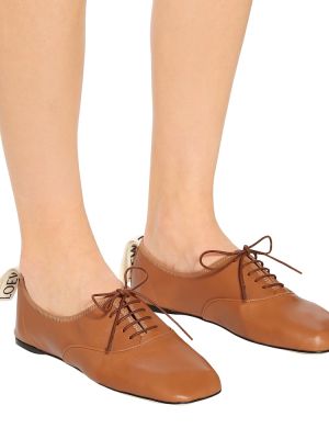 Pantofi brogue din piele Loewe maro