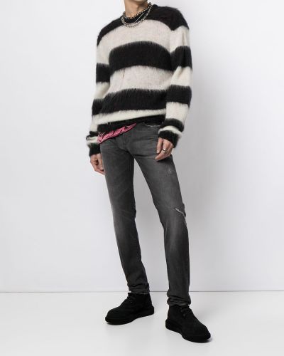 Slim fit distressed skinny jeans Dolce & Gabbana schwarz