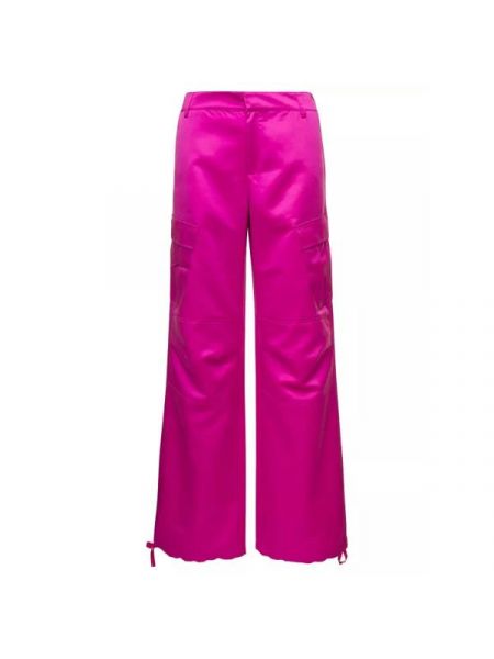 Розовые брюки карго с высокой талией Andamane