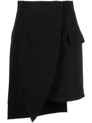 Asymetrické mini sukně Moschino černé
