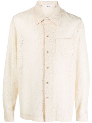 Camicia di cotone Séfr bianco