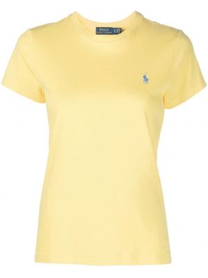 Kokvilnas t-krekls Polo Ralph Lauren dzeltens