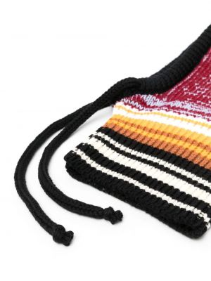 Casquette à rayures en tricot Marni