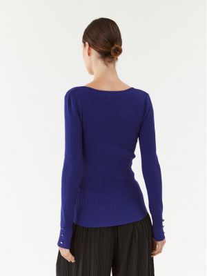 Пуловер slim Morgan синьо