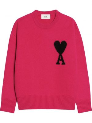 Maglione Ami Paris rosa