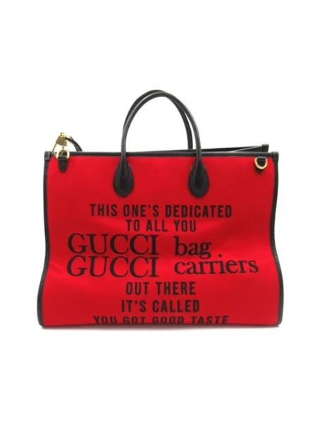 Bolso shopper retro Gucci Vintage rojo