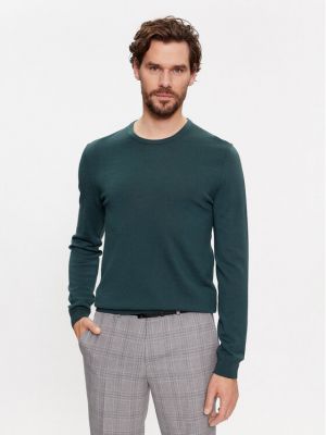 Sweter wełniany Hugo zielony