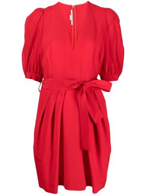 Коктейлна рокля от креп Stella Mccartney червено