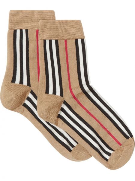 Pruhované ponožky Burberry žluté