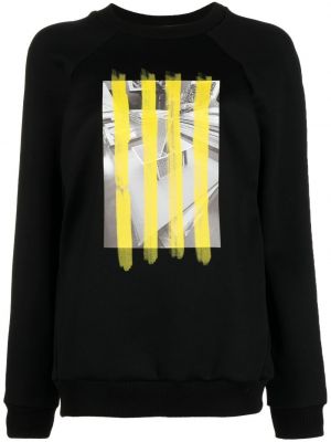Sweatshirt mit print Plan C schwarz