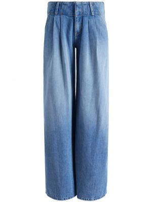 Voľné džínsy s nízkym pásom Alice + Olivia modrá