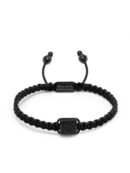 Bracelet en cristal Nialaya Jewelry noir