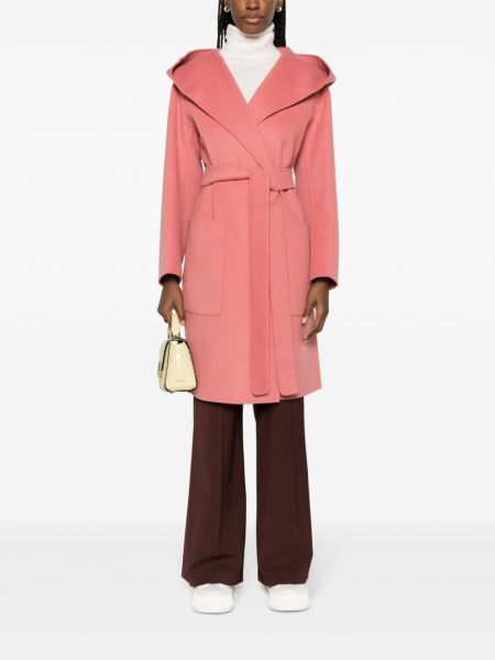 Kabát s kapucí 's Max Mara růžový