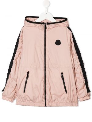 Lang jakke for jenter Moncler Enfant rosa