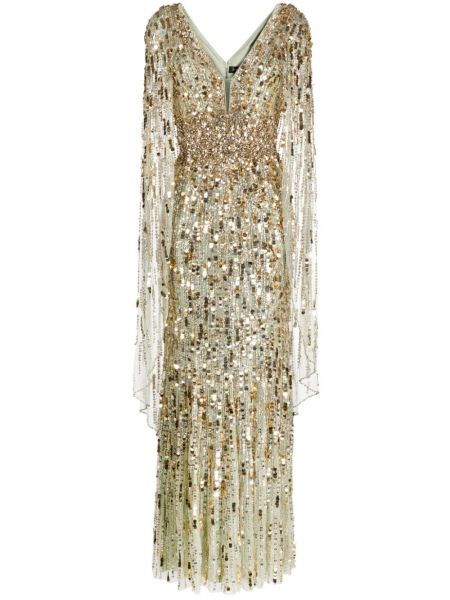 Коктейлна рокля с пайети Jenny Packham