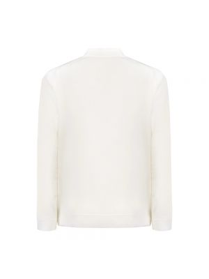 Sweter z wełny merino John Smedley biały