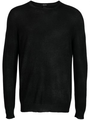 Кашмирен пуловер с кръгло деколте Avant Toi черно