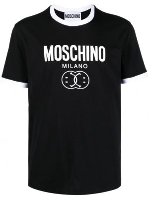 Pamut póló nyomtatás Moschino
