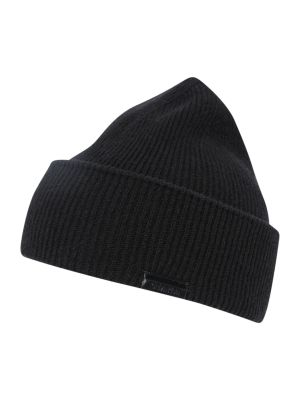 Usnjena kapa Calvin Klein črna