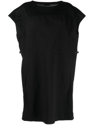 Plisované šaty s výšivkou Sport B. By Agnès B. černé