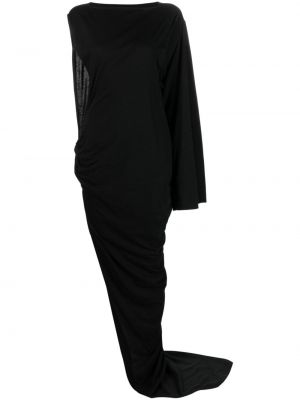 Асиметрична вечерна рокля Rick Owens черно