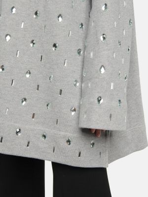 Jersey de algodón de tela jersey oversized Dries Van Noten gris