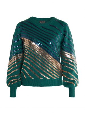 Пуловер Faina зелено