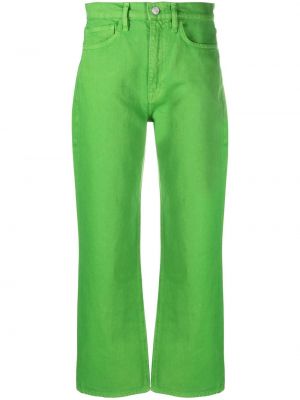 Pantaloni cu picior drept Frame - Verde