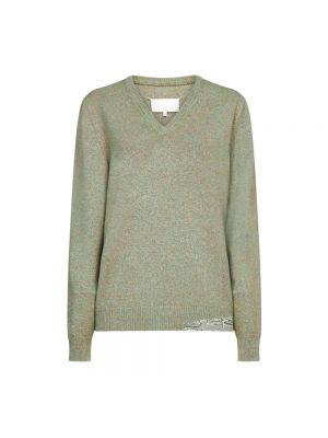 Sweter z kaszmiru Maison Margiela zielony