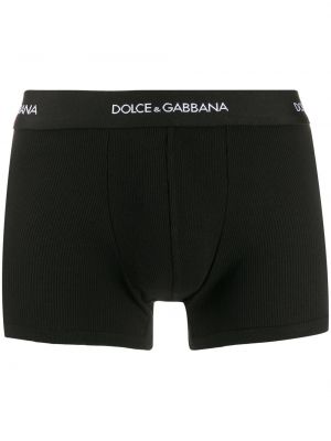Bokserki z dżerseju Dolce And Gabbana czarne