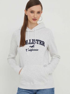 Pulover s kapuco Hollister Co. siva