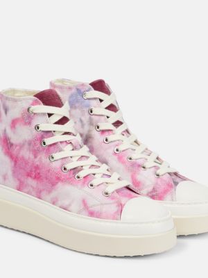 Sneakersy z nadrukiem Isabel Marant różowe