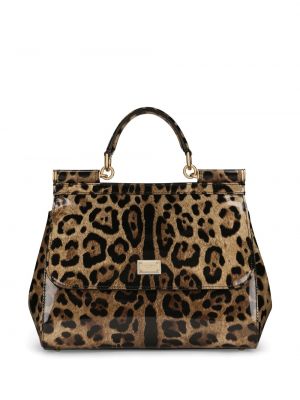 Kabelka s potlačou s leopardím vzorom Dolce & Gabbana