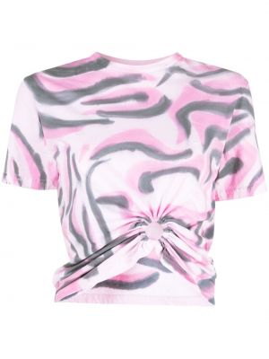 T-shirt z nadrukiem Collina Strada - Różowy