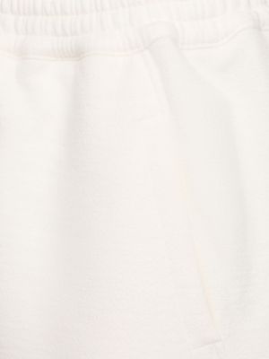 Pantalones de chándal de algodón de tela jersey The Row blanco