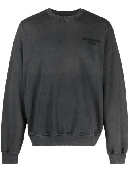 Herzmuster sweatshirt aus baumwoll mit print Just Cavalli schwarz