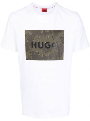 Kamuflere t-skjorte Hugo hvit