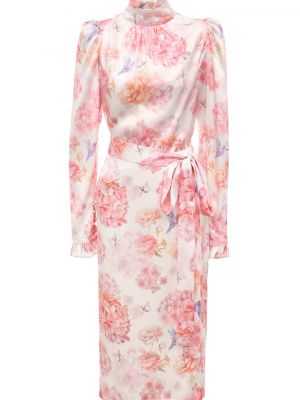 Шелковое платье Yvon розовое