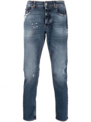 Jeans skinny effet usé John Richmond bleu