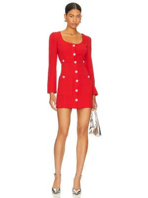 Mini vestido con lunares Line & Dot rojo