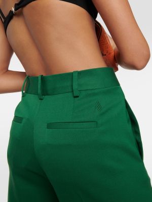 Pantalon en laine The Attico vert