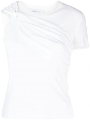 Bavlnené tričko Blumarine biela