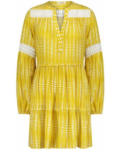 Viskózové mini šaty Lemlem - žlutá