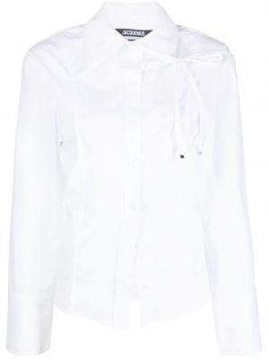 Bavlněná košile Jacquemus bílá