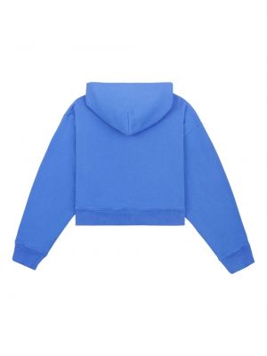 Hoodie en coton à imprimé Sporty & Rich bleu