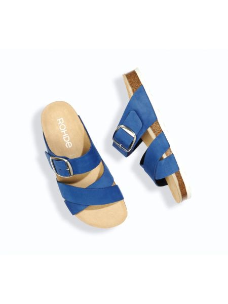 Sandalias sin tacón Rohde azul