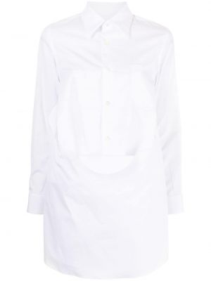 Пухена риза с копчета Comme Des Garçons бяло
