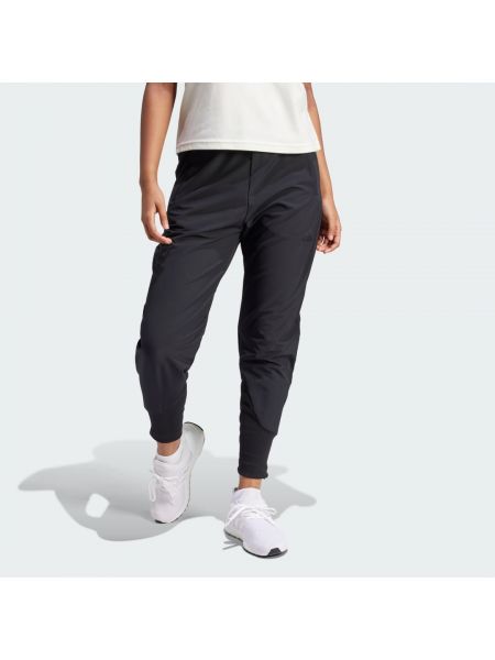 Spodnie plecione Adidas czarne